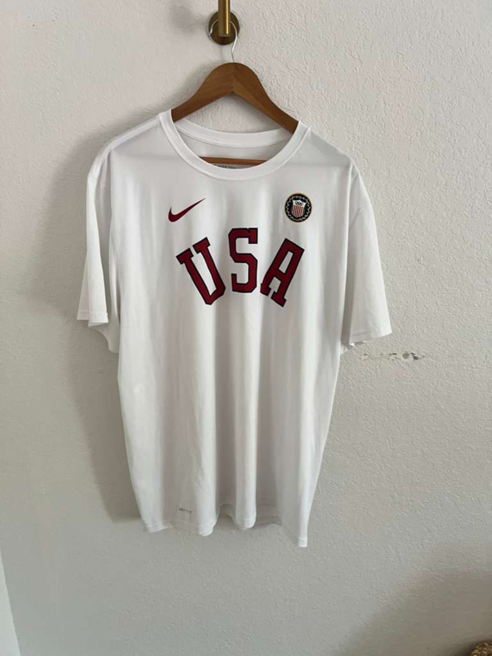 Nike White Men's Legend Tee USA Graphic Tee Sz XXL